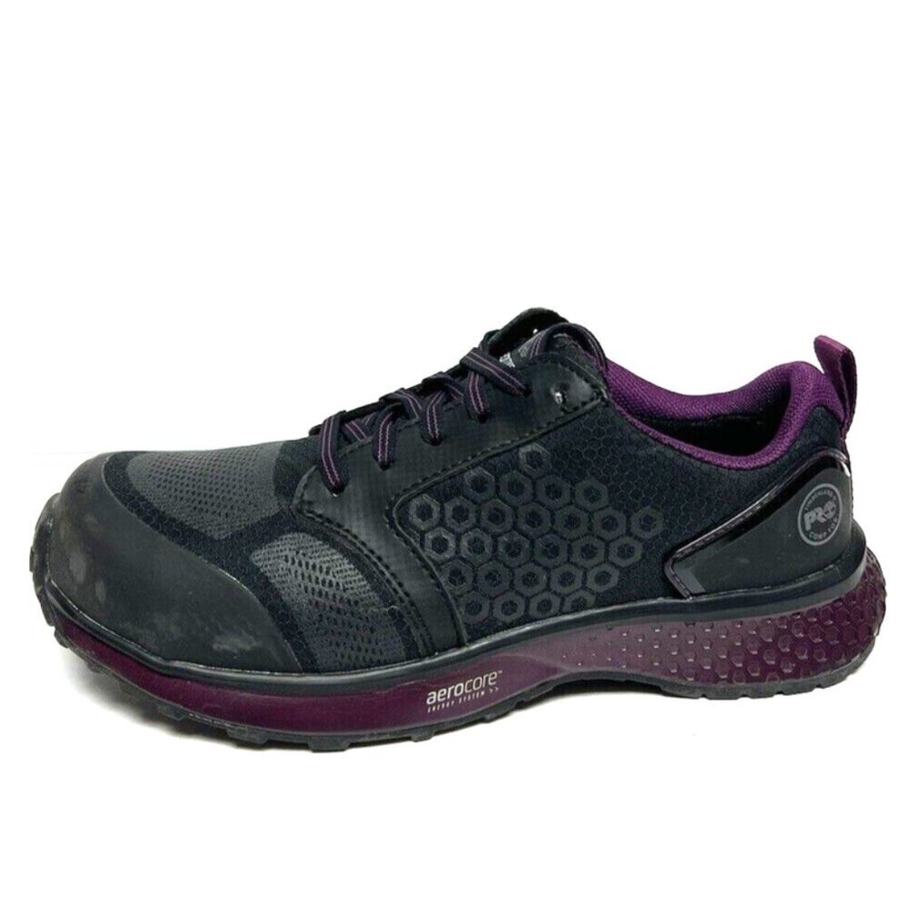 Timberland Pro Womens Reaxion Comp Toe Sneaker Black Size 8.5 M